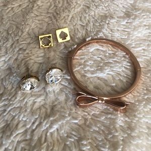 Kate Spade earrings and bracelet